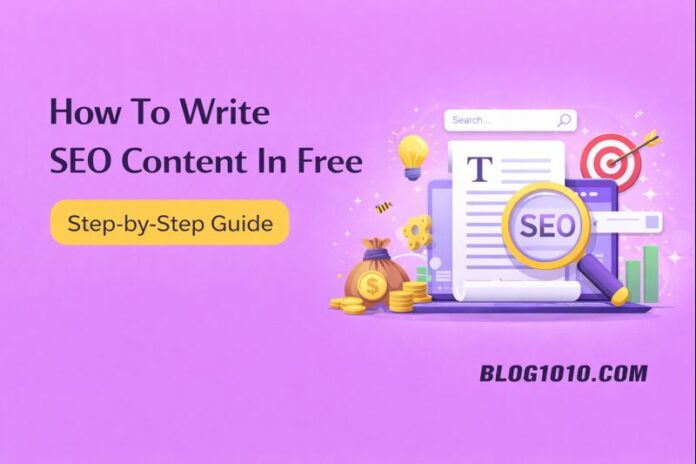 How To Write SEO Content In Free