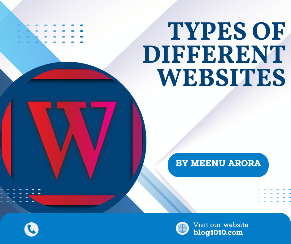 types of different websites