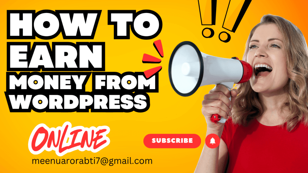 how to earn money from wordpress