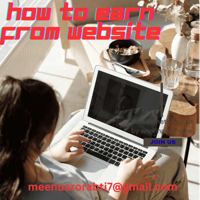 how to earn from website
