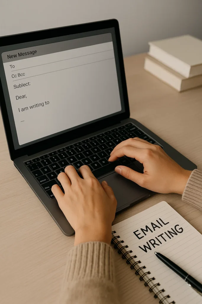 how to write email writing format